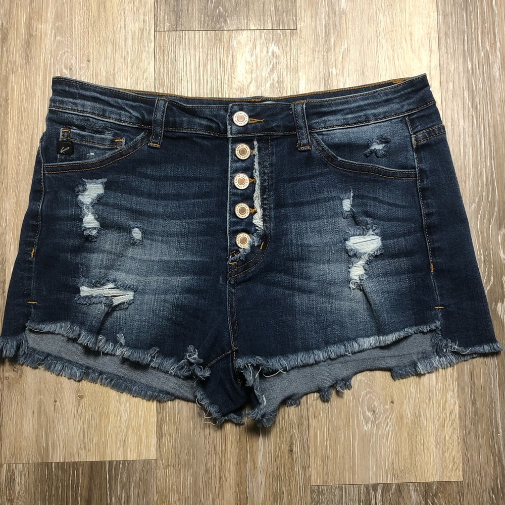 KanCan high rise denim shorts